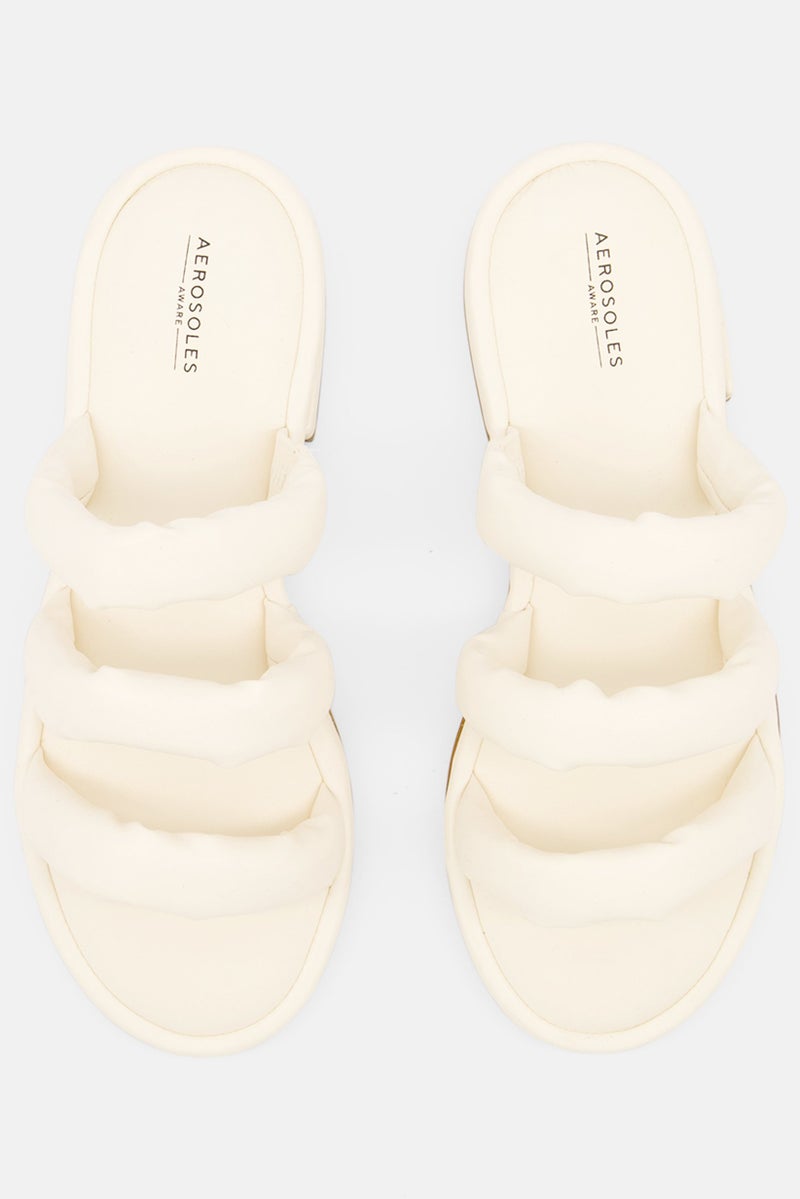 AEROSOLES أحذية فلات مريحة للنساء، كريم - Image 4