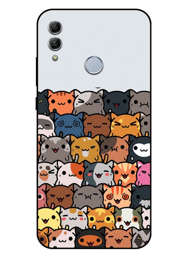 EYE CATCH Printed Protective Case Cover For Honor 10 Lite  -  Cat Faces - Image 1