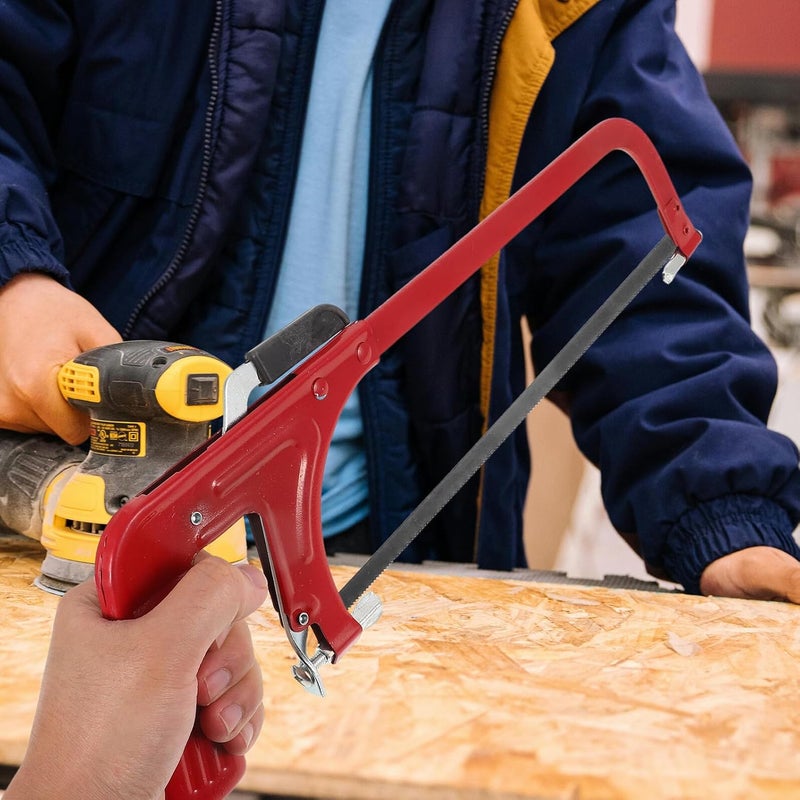 Multifunctional Semi-automatic Saw Frame Bow Cutting Tool Accessory with Stable Handle for Woodworking and Garden Branches, Portable DIY Hand Saw Frame - Image 4