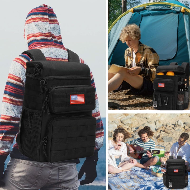 ATRIPACK Tactical Backpack Cooler,Soft Lightweight Leakproof Cooler Backpack,Insulated Cooler Bag,Portable Soft Cooler Bag Waterproof for Beach, Travel, Camping, Picnic, Hiking - Image 2