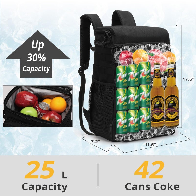 ATRIPACK Tactical Backpack Cooler,Soft Lightweight Leakproof Cooler Backpack,Insulated Cooler Bag,Portable Soft Cooler Bag Waterproof for Beach, Travel, Camping, Picnic, Hiking - Image 4