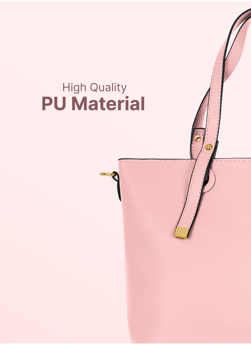 PARAJOHN Bella Tote Solid Fashionable Ladies Top-handle Bags Handbags for women Shoulder Crossbody bag  - Image 3