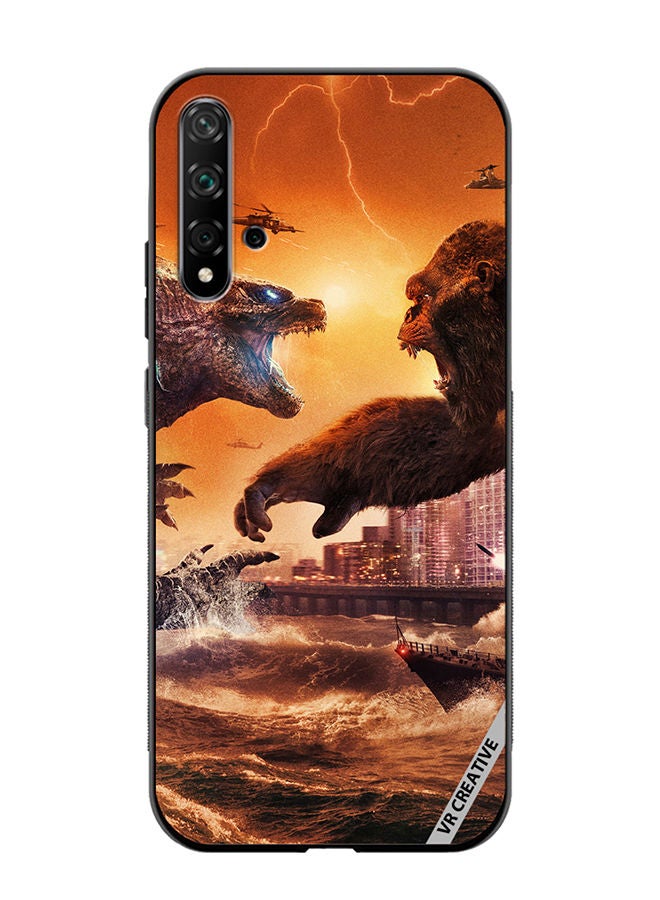 VR CREATIVE Protective Case Cover For Huawei Nova 5T Godzilla Vs Kong Design Multicolour - Image 1
