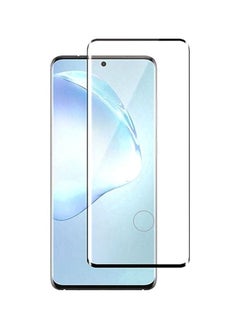 تيمبرد غلاس واقي شاشة بحواف سوداء من الزجاج المقوى متوافق مع هاتف Samsung Galaxy S20 Plus  - Image 1