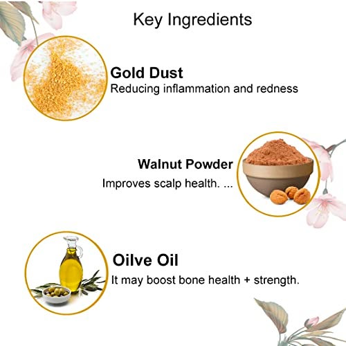 Lilium Face & Body Gold Scrub, 200ml | Ultra Glow With Natural Ingredients, Feel Fresh & Smoothness | No Harmful Chemical & Paraben Free - Image 3