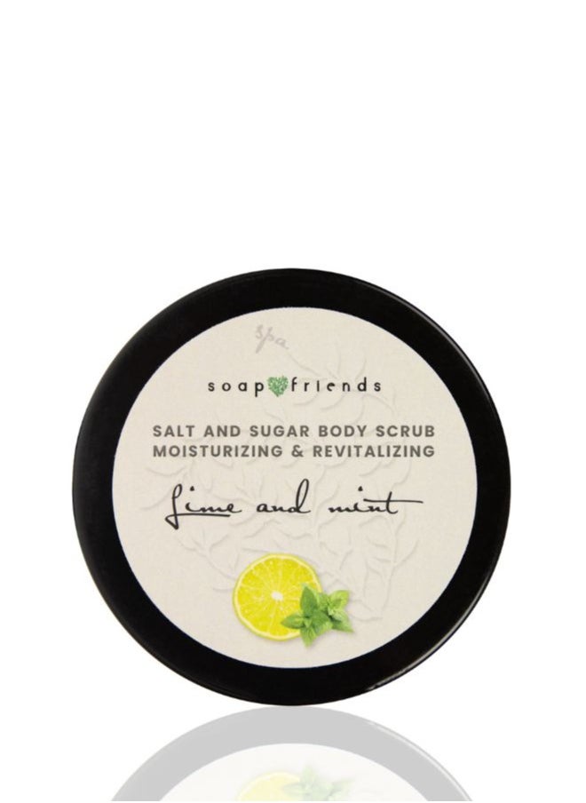 Soap&Friends Soap&Friends Lime with Mint Salt Body Scrub - Deep Cleanse for Sauna and Steam Bath - 50g  - Image 2
