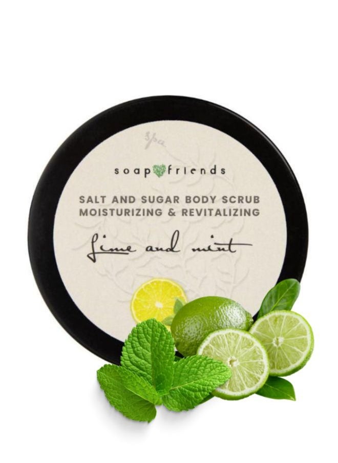 Soap&Friends Soap&Friends Lime with Mint Salt Body Scrub - Deep Cleanse for Sauna and Steam Bath - 50g  - Image 1