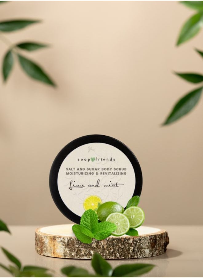 Soap&Friends Soap&Friends Lime with Mint Salt Body Scrub - Deep Cleanse for Sauna and Steam Bath - 50g  - Image 5