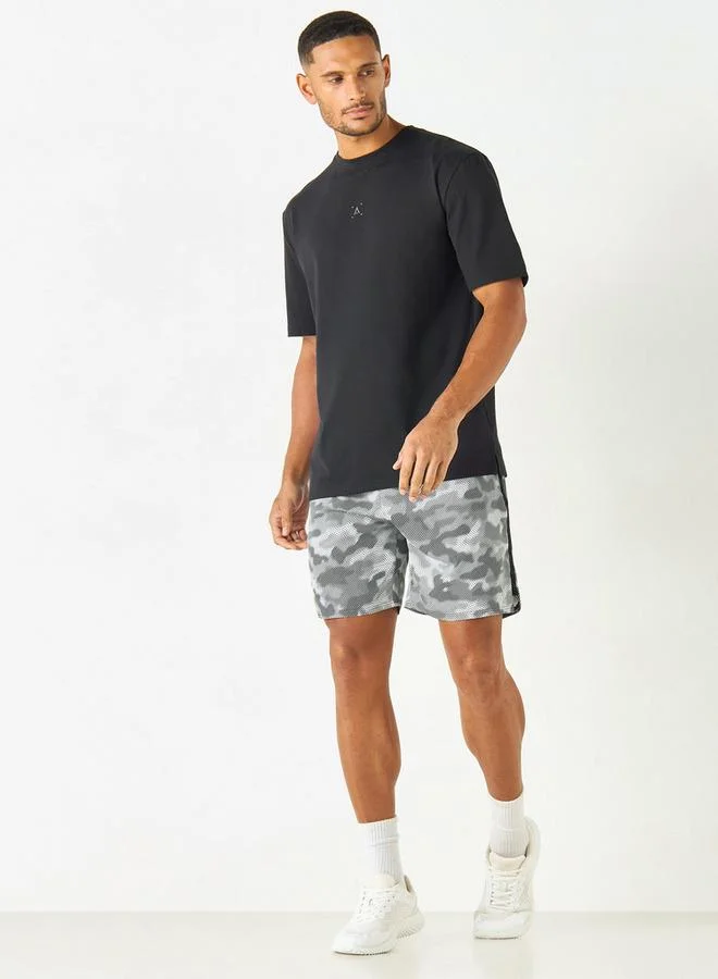 ADOT by Splash Typographic Print T-shirt with Short Sleeves