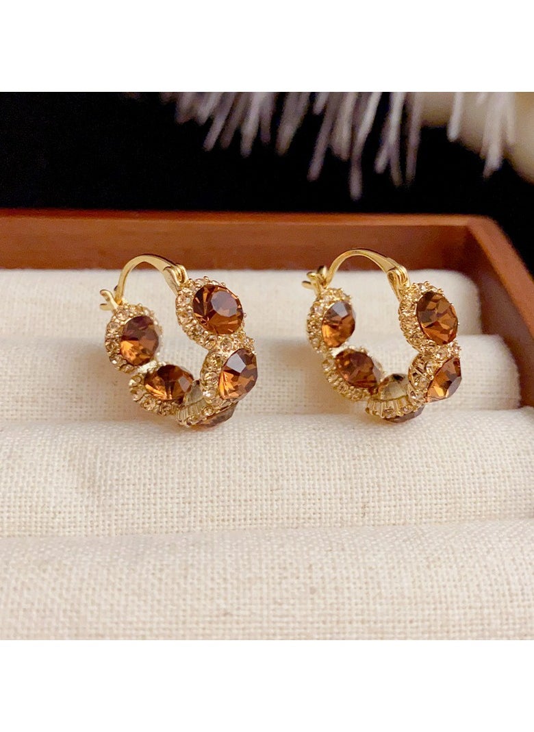 Generic - Airy Zirconia Circle Earrings - Image 1
