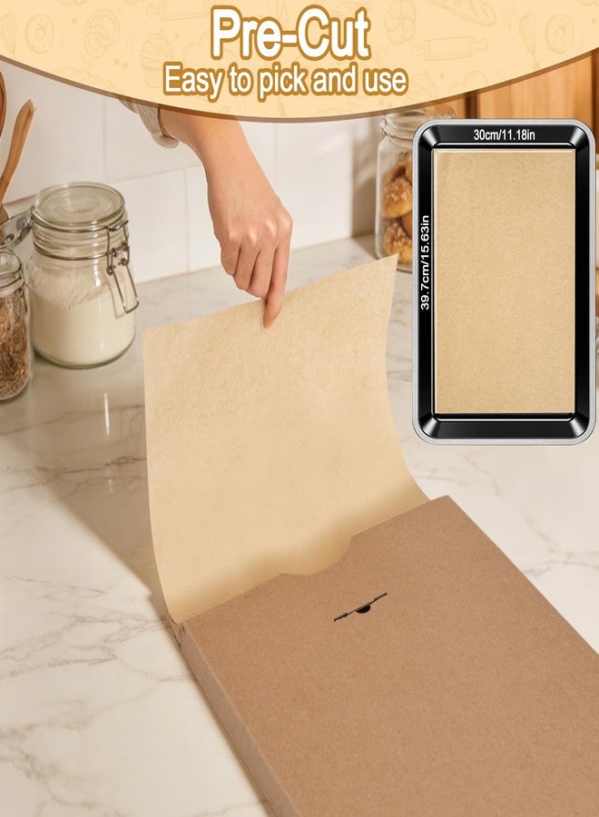 tchrules 12x16 Inch Parchment Paper Sheets for Baking, 360 Count Thicker Precut Half Sheet Pan Liners, Unbleached Non-Stick Baking Paper for Oven Air Fryer Microwave, 450℉ Heat Resistant (360) - Image 2