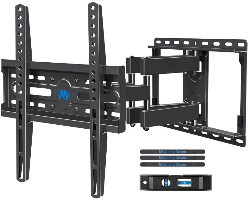 Mounting Dream TV Wall Mount for 32-65 Inch Television,Mount with Swivel and Tilt, Full Motion Bracket with Articulating Dual Arms, Fits 16inch Studs, Max VESA 400X400 mm, 99lbs, MD2380 - Image 1