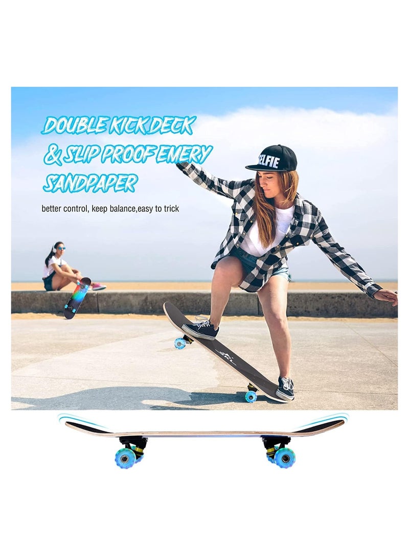 DMG TECH This complete skateboards is fully assembled, comes with a repair tool. This skateboard is an ideal gift for teen boys and girls. - Image 5