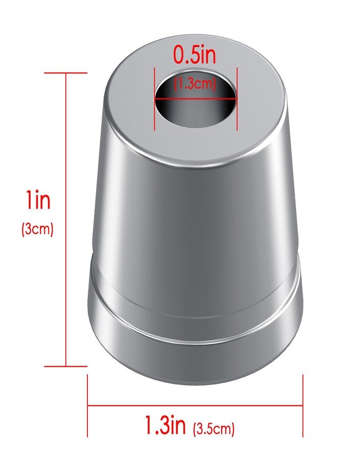 Linkidea 2 Pack Safety Razor Stand, Opening Dia 0.5" (13mm) Men's Shaving Razor Holder, Razor Holder for Bathroom Countertops Compatible with Shaving Revolution (Brushed Silver) - Image 4