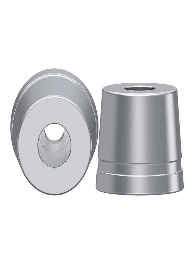 Linkidea 2 Pack Safety Razor Stand, Opening Dia 0.5" (13mm) Men's Shaving Razor Holder, Razor Holder for Bathroom Countertops Compatible with Shaving Revolution (Brushed Silver) - Image 3