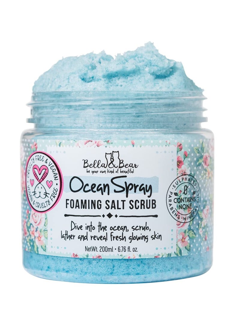 Bella and Bear Bella & Bear Ocean Spray Foaming Salt Scrub Bundle Full Size & Travel Size  - Image 2