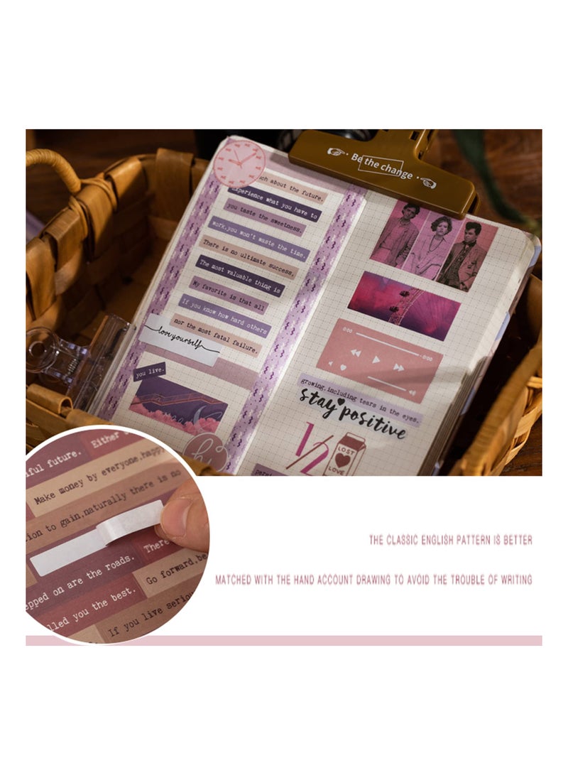 36 ملصقات اقتباس حديثة صغيرة عتيقة للتدوين، وتجميع القصص، ومجلات الفوضى - ملصقات عبارات وكلمات زخرفية لدفاتر الملاحظات والمشاريع الإبداعية. - Image 3