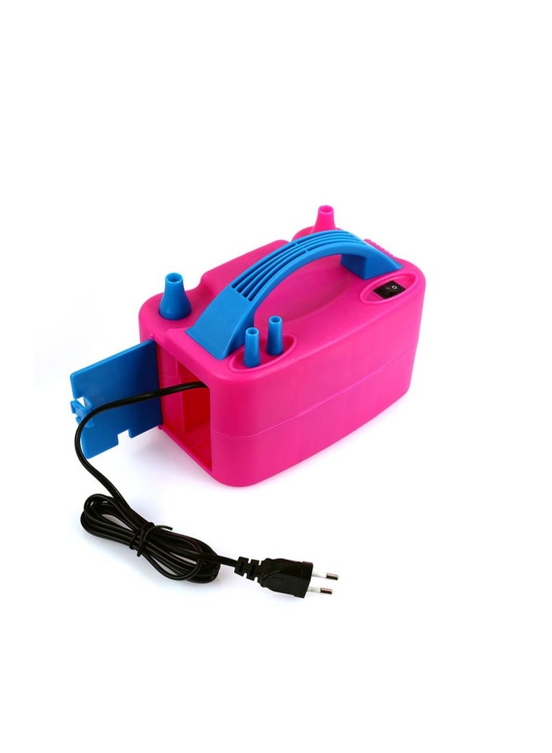 Portable Electronic Air Blower Balloon Inflator Pump Quick Inflatable Pink / Blue Machine - Image 4