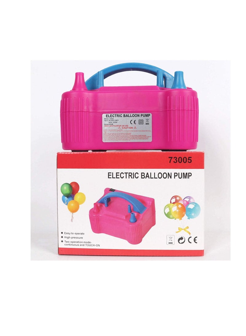 Portable Electronic Air Blower Balloon Inflator Pump Quick Inflatable Pink / Blue Machine - Image 1
