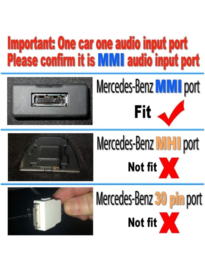 Generic Bluetooth Adapter For Mercedes Benz MMI Interface Cellphone Play HiFi Music Mercedes Bluetooth  - Image 2