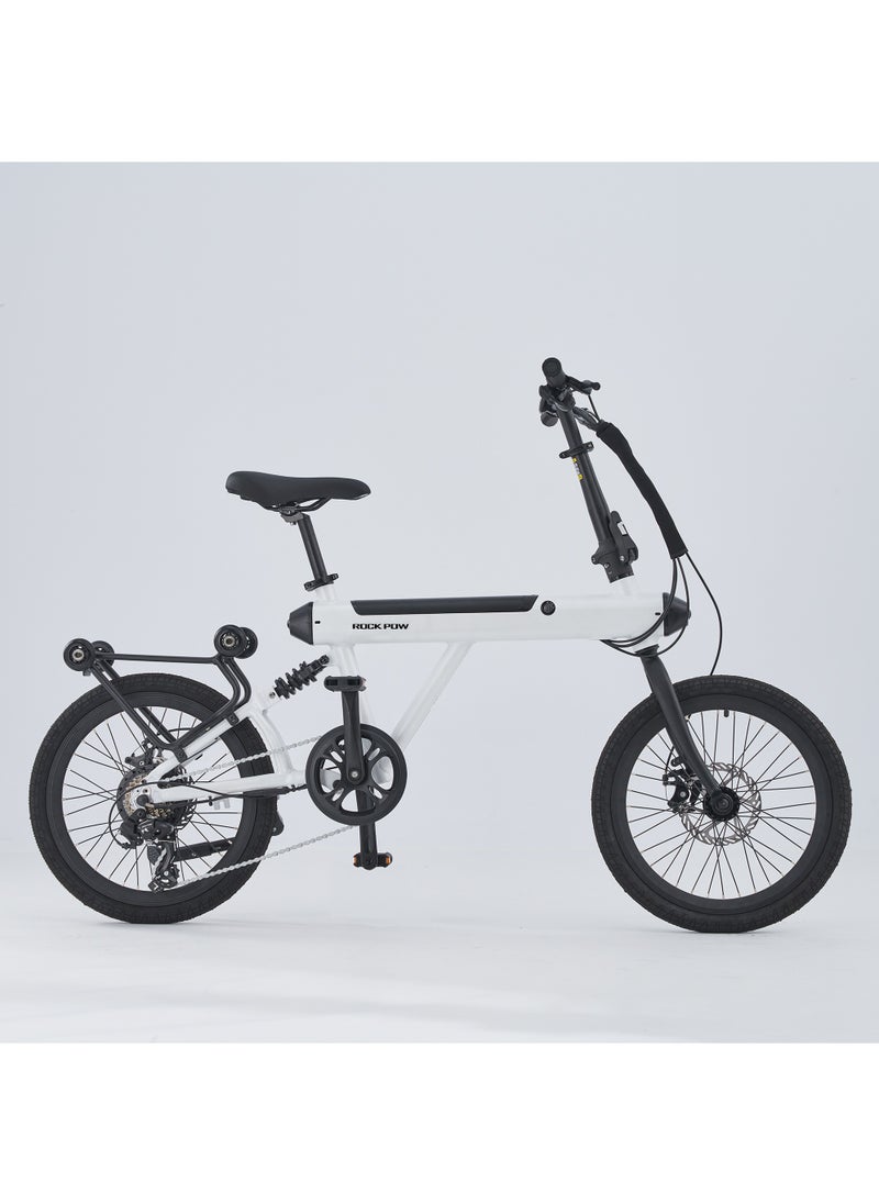 Rock Pow Electric Adult Folding Bike 250W Motor, 25KM/H,45KM of Range Folding Electric Bike, Beach, Snow, Mountain Electric Bikes  - Image 2