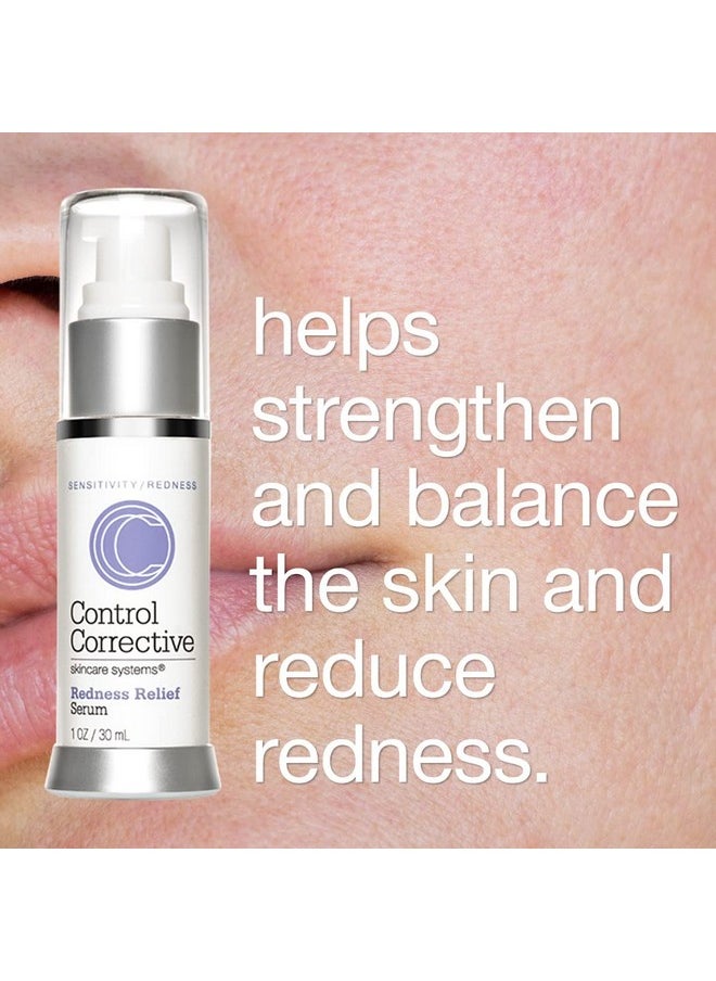 CONTROL CORRECTIVE SKIN CARE SYSTEMS Control Corrective Redness Relief Serum 1 Oz Botanical Extracts & Skin Balancing Vitamins Calms Hydrates & Strengthens Sensitive Skin No Parabens Or Synthetic Dyes Japanese Green Tea Soothing  - Image 5