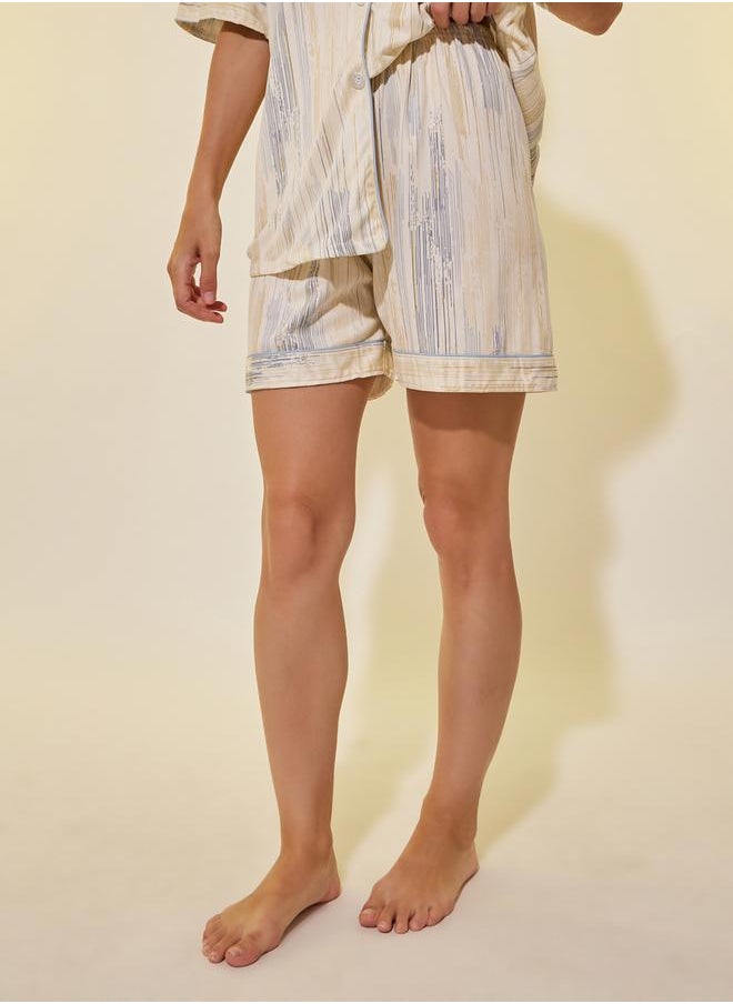 Take Two Panda Print Pocket Shirt, Shorts and Pyjama Set  - Image 5