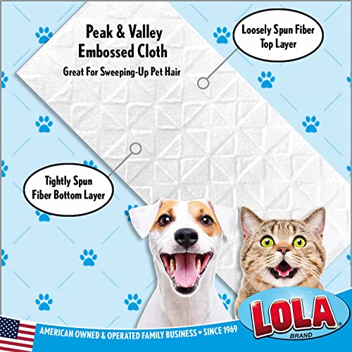 LOLA Dry Sweeping Cloth Refill Pads, 32 Pack, Unscented, Compatible with Swiffer Floor Mop, Comparable to Swiffer Refills, 11" x 8.13" - Image 4