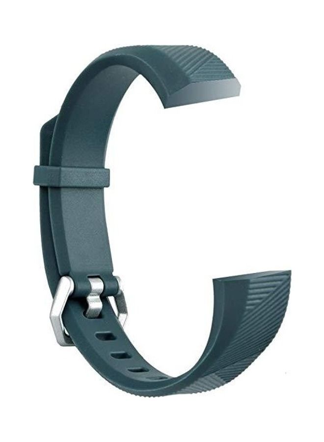 NIBEMINENT Children Silicone Twilled Wrist Strap For Fitbit Ace Navy Blue - Image 1