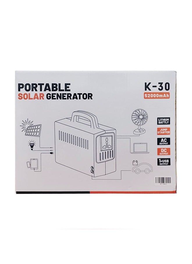 سبايدر - مولد محطة طاقة شمسية متعدد الوظائف عالي السعة وبنك الطاقة Jump Starter K-30 52000 mah - Image 1