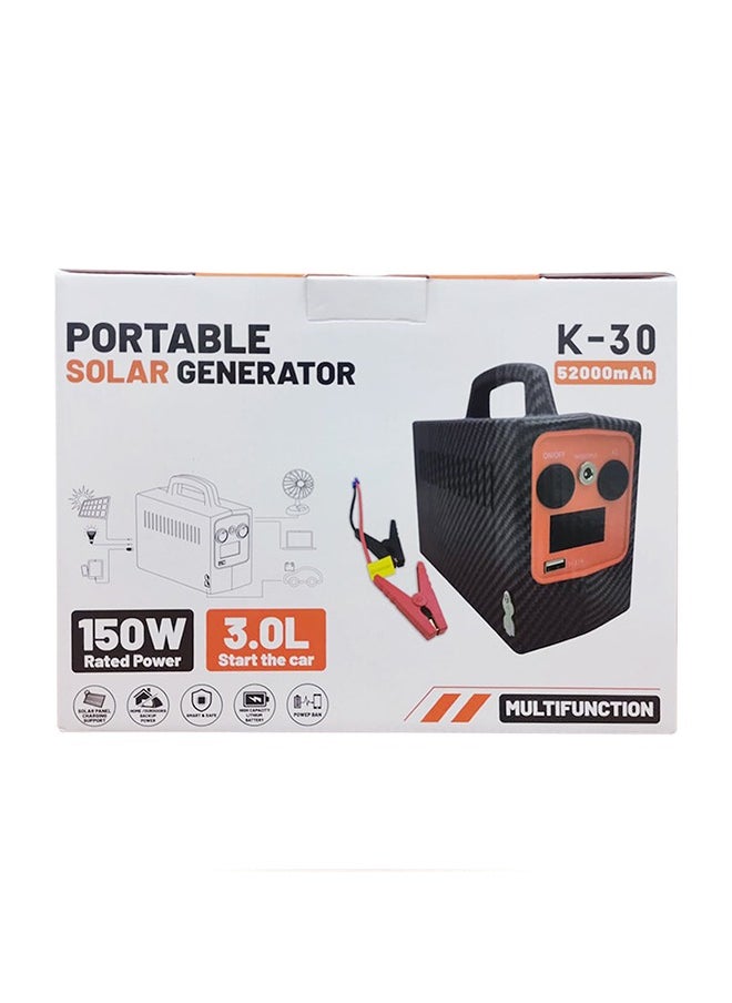 سبايدر - مولد محطة طاقة شمسية متعدد الوظائف عالي السعة وبنك الطاقة Jump Starter K-30 52000 mah - Image 1
