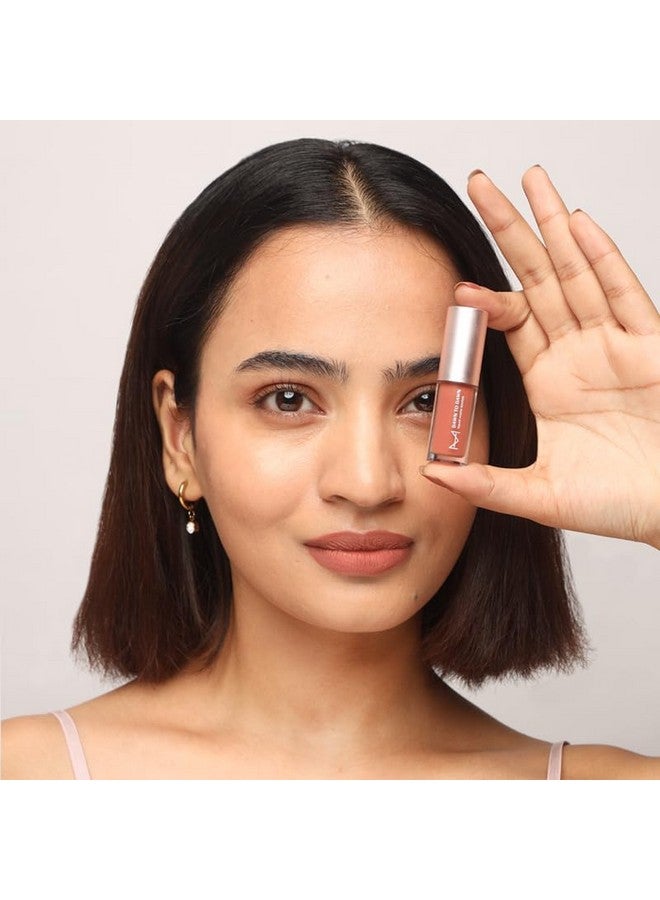 HOUSE OF MAKEUP Matte Liquid Lipstick Minis With Hyaluronic Acid & Vitamin E | Long Lasting, Smudgeproof | Non-Cakey, Non-Drying | 2 Ml | Ginger Snap - Image 3