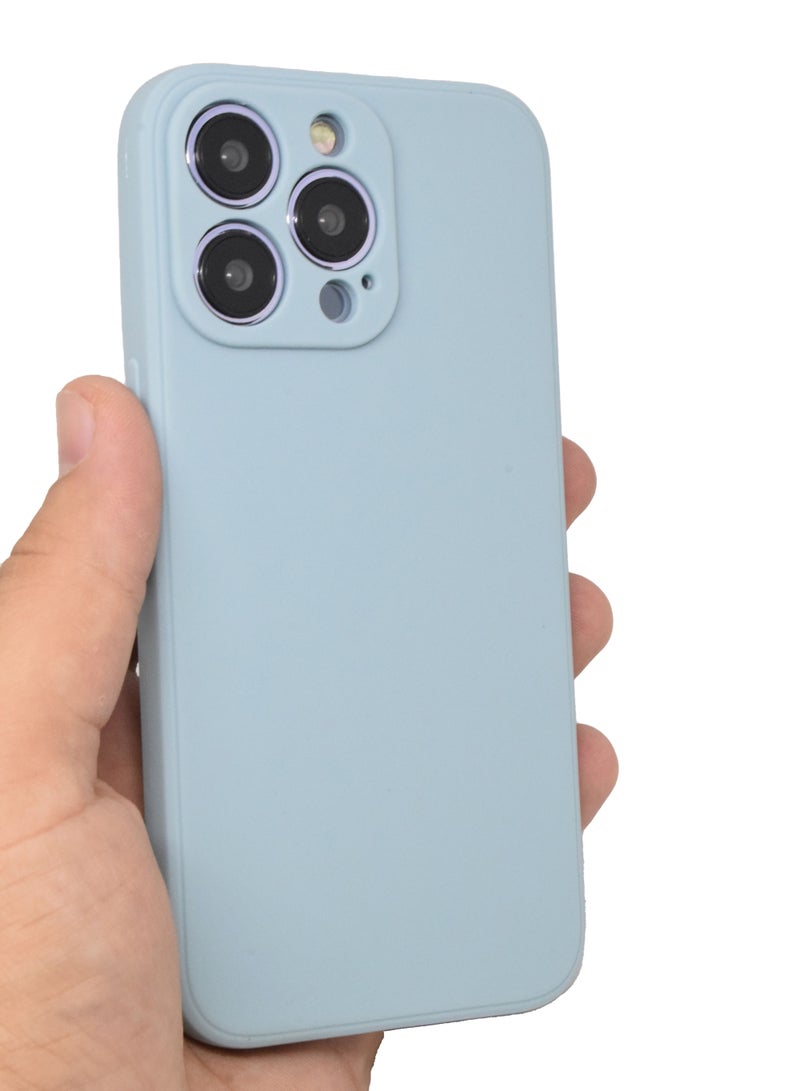 BORTONY iPhone 13 Pro Cover Soft Liquid Silicone With Anti-Scratch Microfiber Lining Protective Back Case - Image 1