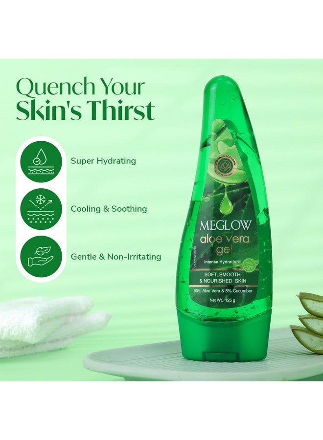 Meglow Refreshing & Rejuvenating Face Wash(70gm) |Aloe Vera Gel (100gm)|Enriched With Aloevera & Cucumber Extract|Gel For All Skin Type|For Men & Women|Helps to Make Skin Soft & Fresh - Image 5