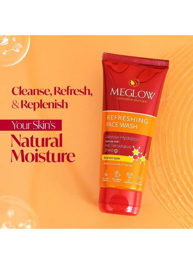 Meglow Refreshing & Rejuvenating Face Wash(70gm) |Aloe Vera Gel (100gm)|Enriched With Aloevera & Cucumber Extract|Gel For All Skin Type|For Men & Women|Helps to Make Skin Soft & Fresh - Image 2