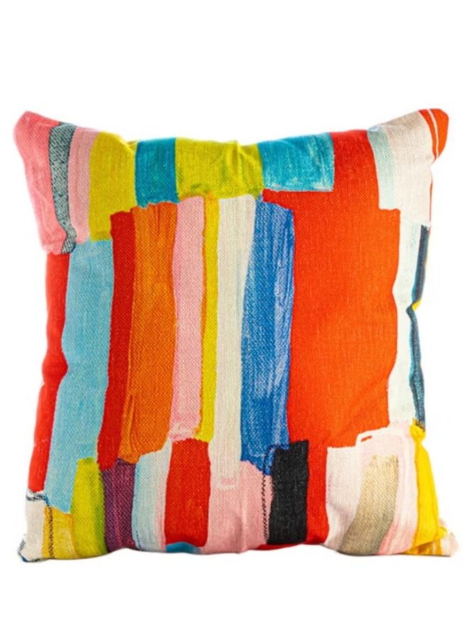 Decorative Printed Cushion Cotton Multicolour 43x43centimeter
