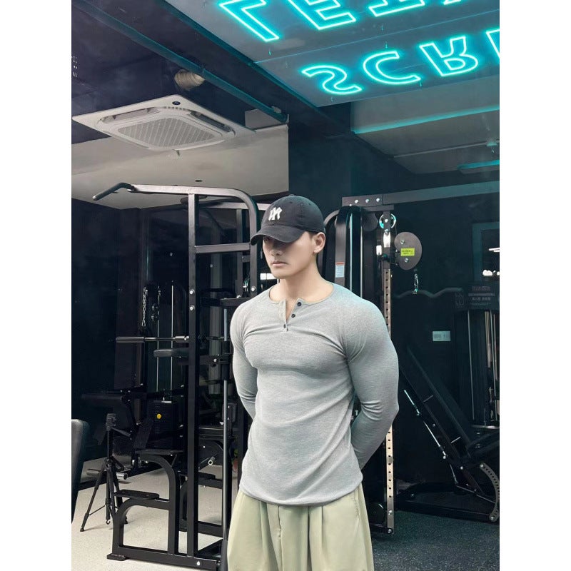 Men's Cotton Blend Long Sleeve T-Shirt - Image 1