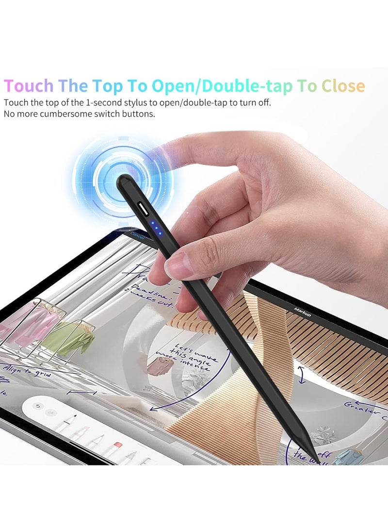 UCHUANG - Stylus Pen for iPad 9th 10th Gen with Palm Rejection, Active Pencil Compatible with Apple iPad 10th/9th/8th/7th/6th Gen, iPad Air 5th/4th/3rd Gen,iPad Pro 11 & 12.9 inch, iPad Mini 6th/5th Gen - Image 1