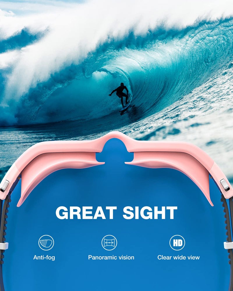 ZIONOR Swim Goggles, G1 SE Swimming Goggles Anti-Fog for Adult Men Women - Image 4