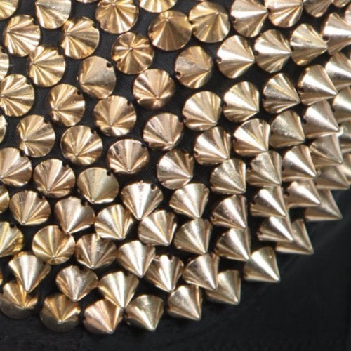 AIYUE 100pcs 10mm Silver Acrylic Bullet Spike Cone Studs, Beads, Sew On, Glue On, Stick On, DIY Garments, Bags & Shoes Embellishment - Image 2