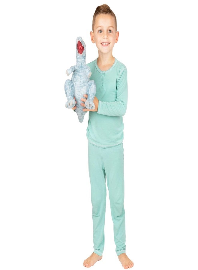 Franco Kids Bedding Super Soft Plush Mini Cuddle Pillow Buddy, One Size, Jurassic World Blue T-Rex - Image 2