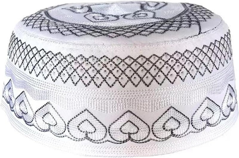Top Hat Adult Elastic Traditional Embroidery Hot Casual Presents for Students Teenagers Skull Cap for Men for Women Black - Image 5