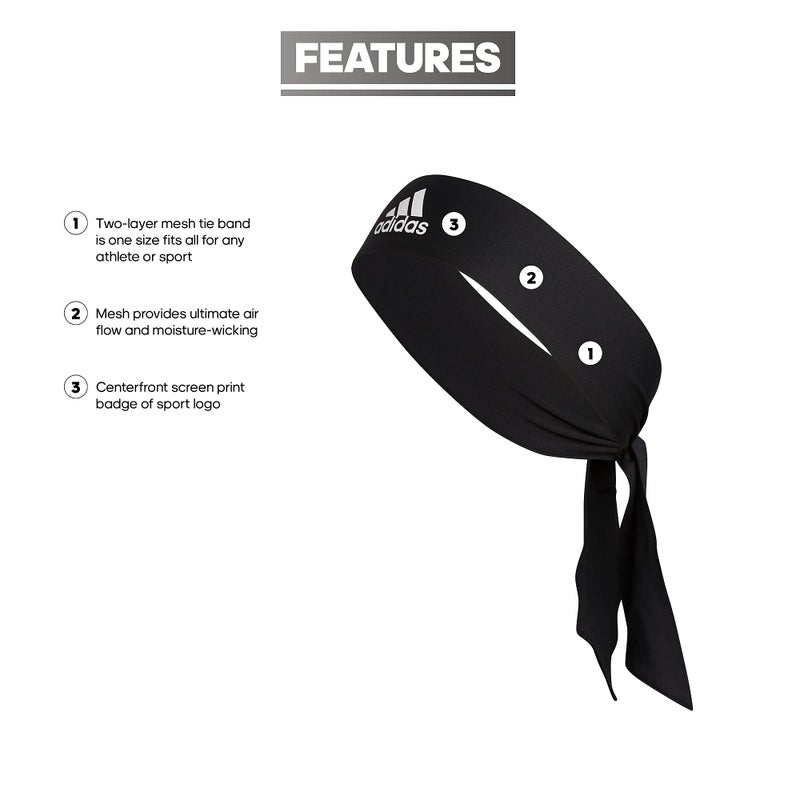 adidas Alphaskin Headband â€“ Performance Workout Ear & Sweat Band - Image 2