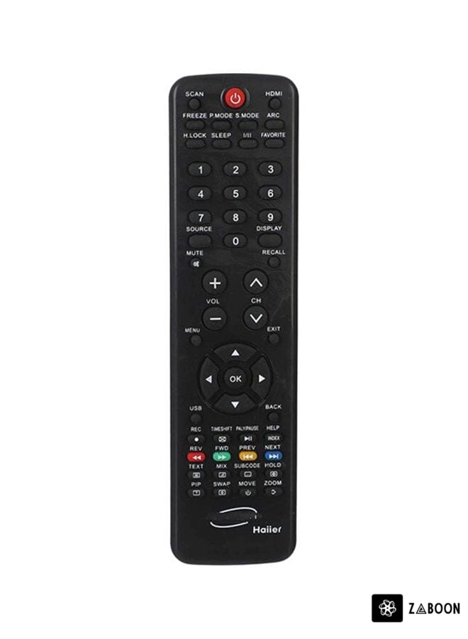 Zaboon Replacement Remote Control For Haier TV Black