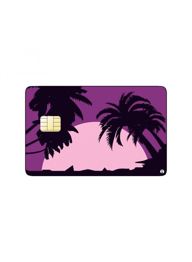 RKN PRINTED BANK CARD STICKER Aesthetic Ocean View At Sunset - Image 1