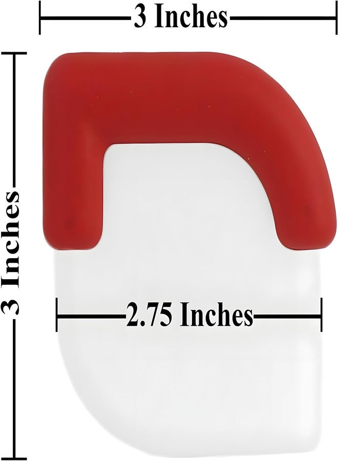 Bexter Scraper Durable 3" Nylon Plastic Pan Scraper Tool with Anti-Slip Handle - Random Color (Red, Blue, or Orange) - Plastic Dish Scraper for Pots, Pans & Cookware (1-pack) - Image 5