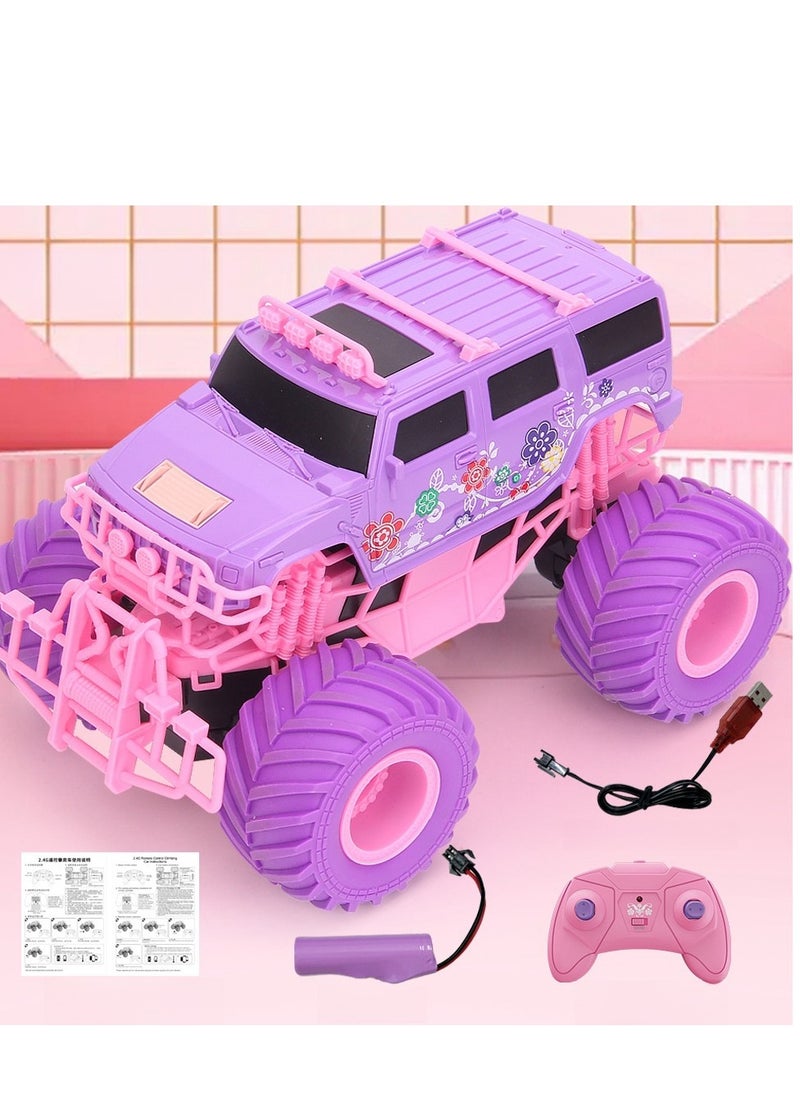 JJRC Climbing Remote Control Car 2.4G Large Wheel Off-Road Vehicle Four-Wheel Drive Stunt Spinning Children's Toy Girl Holiday Gift  - Image 1