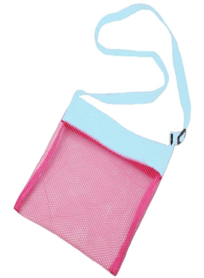 KMDJG Beach Mesh Bags, 2 Pack Sand Away Seashell Tote Bags with Adjustable Carrying Straps for Shell Collection - Image 3