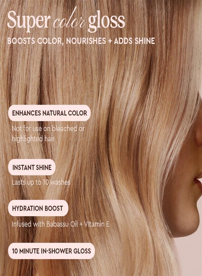 Glaze Supergloss Color Conditioning Gloss - Hydrating Semi-Permanent Color Hair Gloss & Shine Boost - Color Depositing Mask - Cruelty-Free - 6.4 Fl Oz - Brilliant Bronde - Dark Blonde to Light Brown - Image 3
