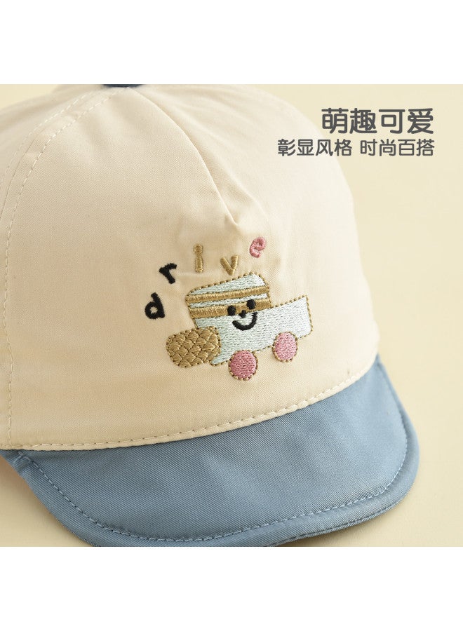 Bumblebee kids Sun Hat For Boys With Cartoon Embroidery - Outdoor Adjustable Toddler Cap - Image 5